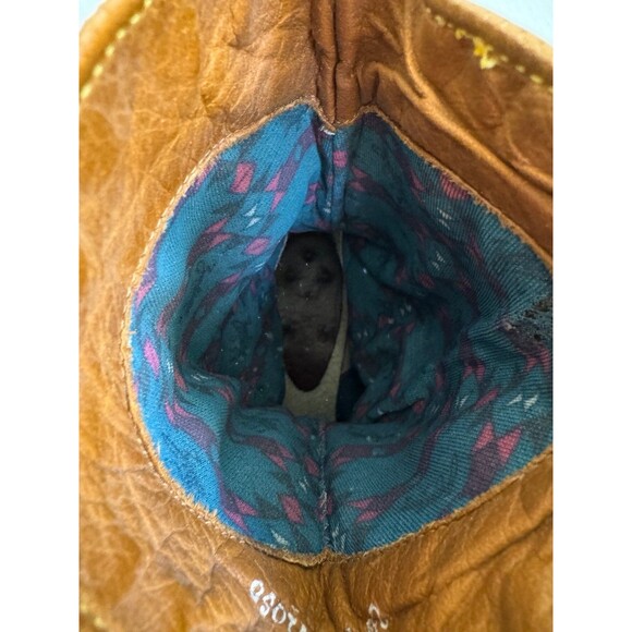 Vintage Zodiac Leather Women’s Cowboy Boots Made in USA Slouch Size 8.5 - Picture 3 of 9